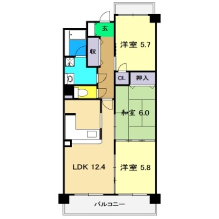 パールリバーの物件間取画像